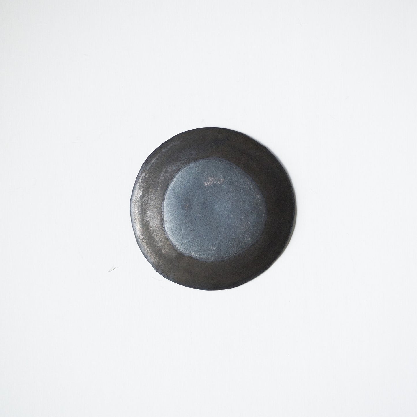 Black glaze 5 inch plate