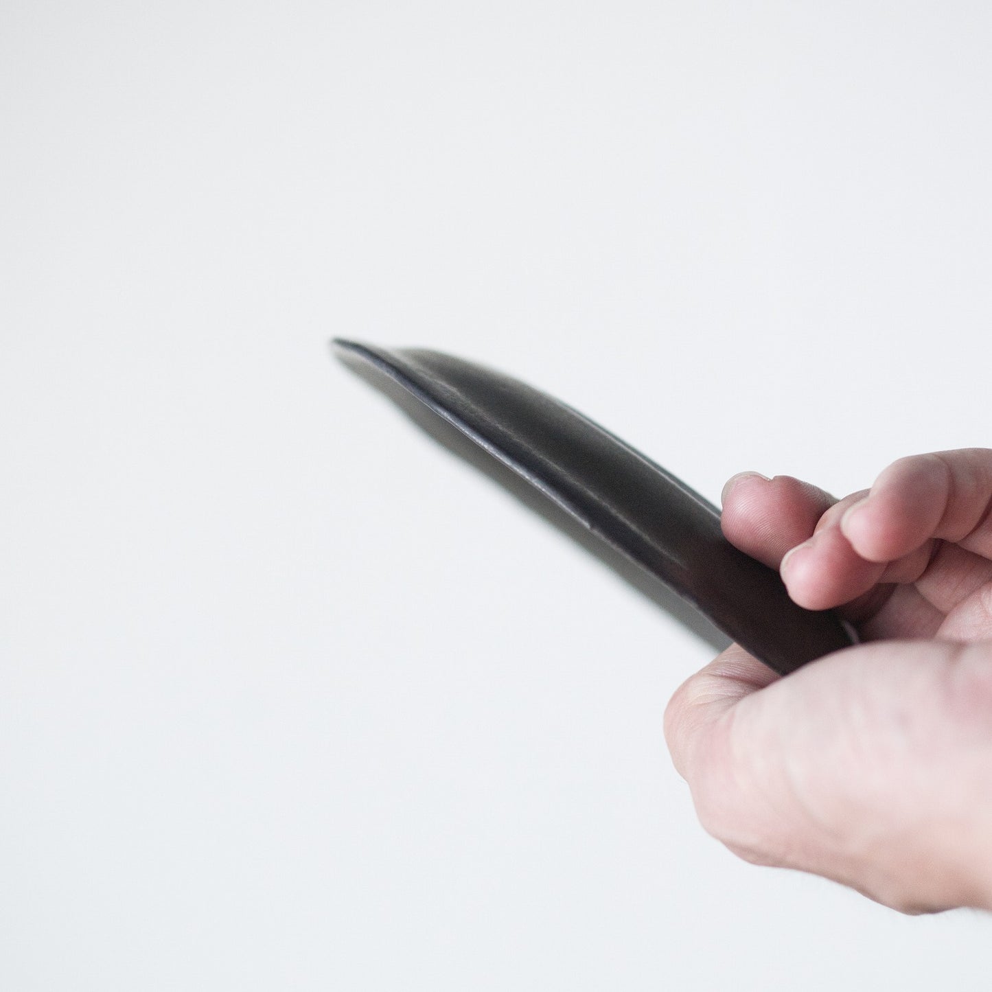 Black glaze 5 inch plate