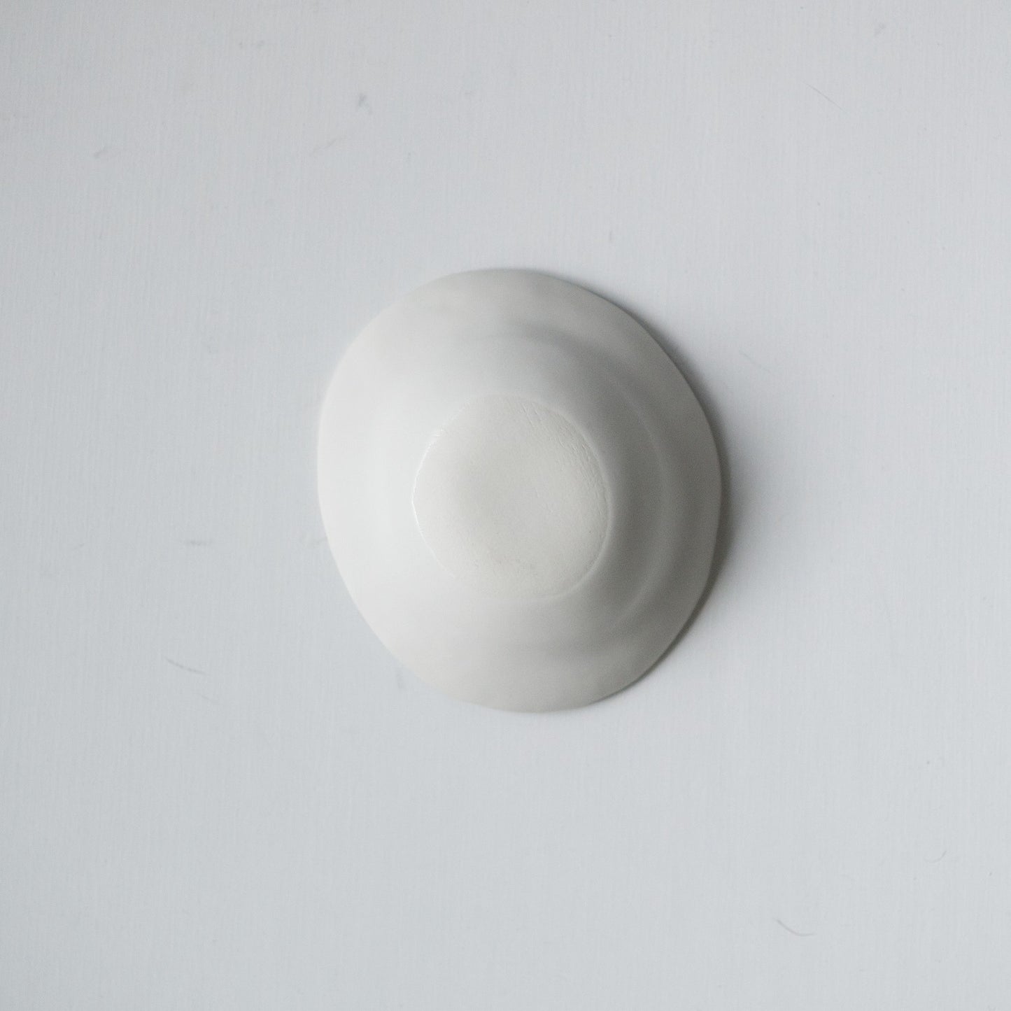 White porcelain matte rim oval deep bowl (small)