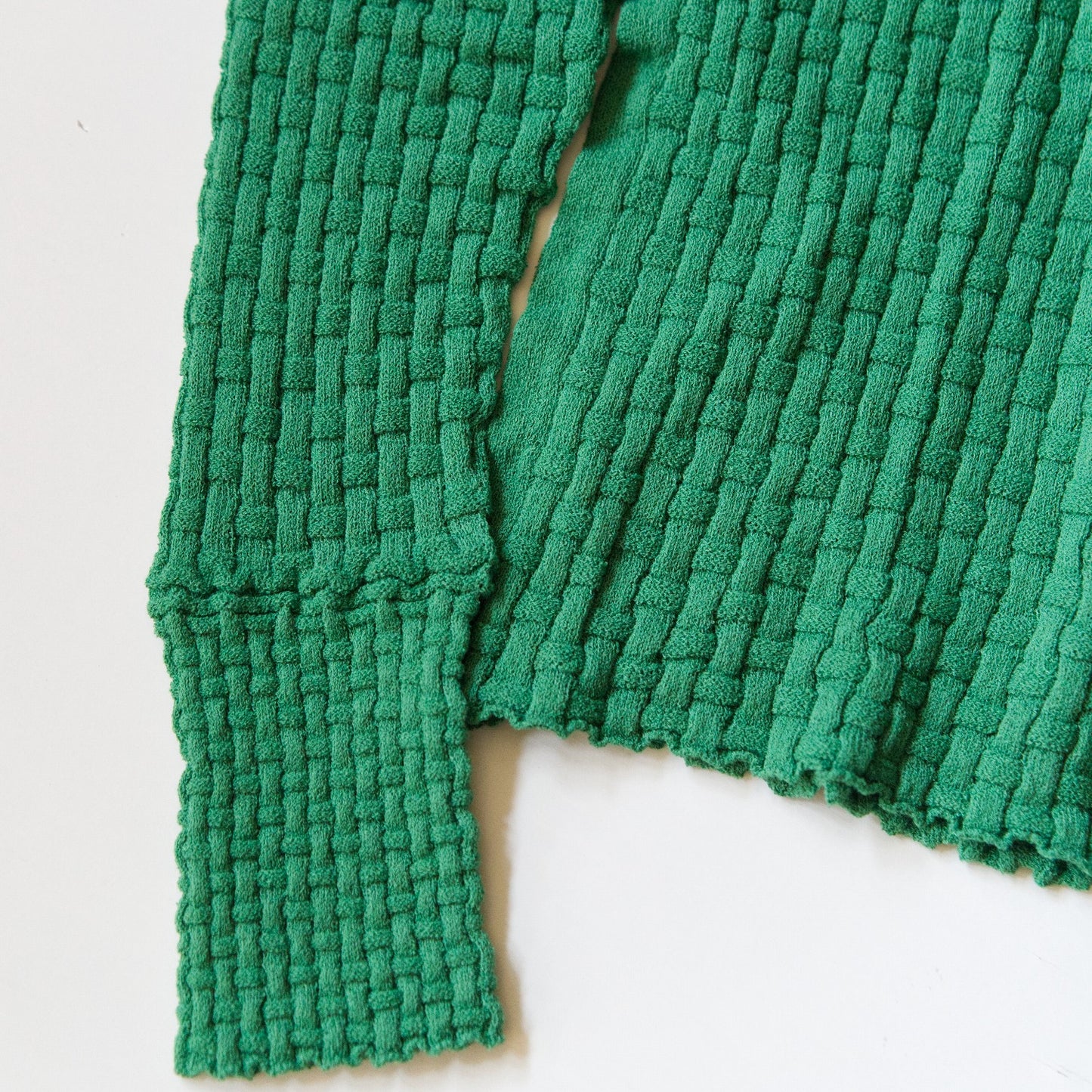 Cotton-boucle Basket Top