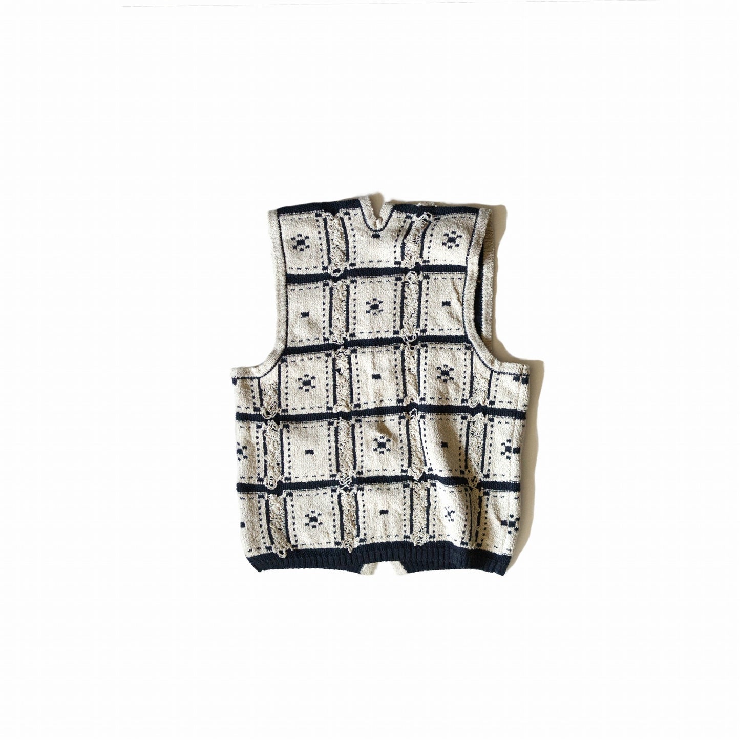 Blocked-Jacquard Vest