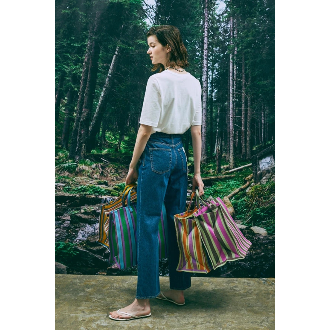 Boots Cut Denim with Bag