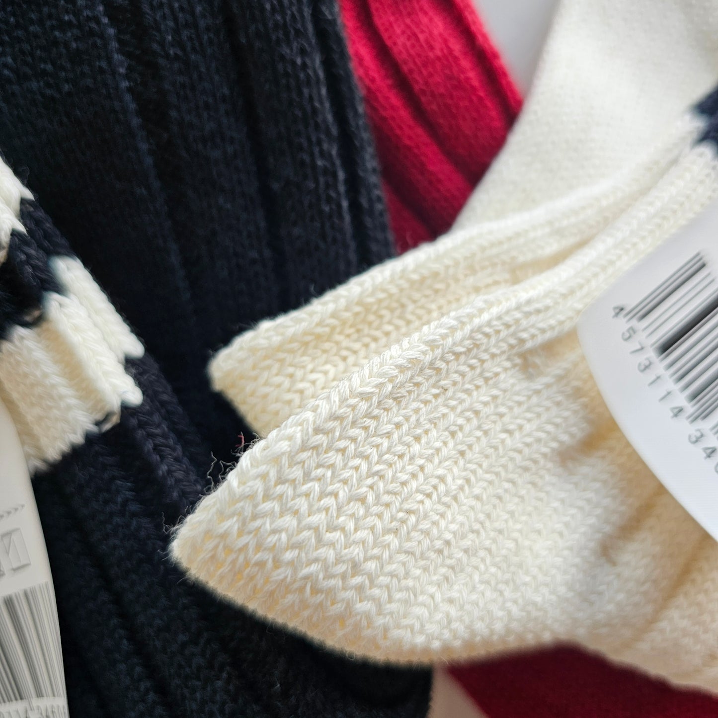Washi Organic Cotton Ribbed Socks|Stripes
