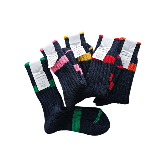 Denim Style Two-Tone Socks