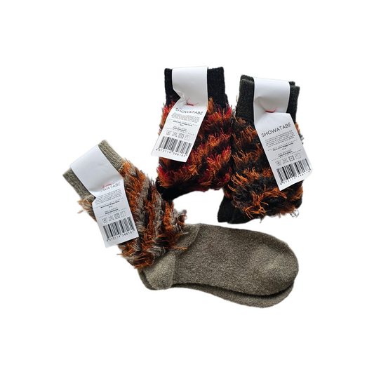 Multi-Color Shaggy Socks