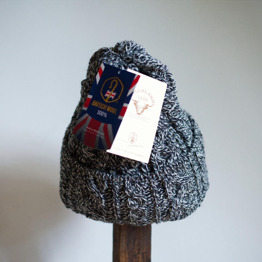 HIGHLAND2000 British Wool cable cap