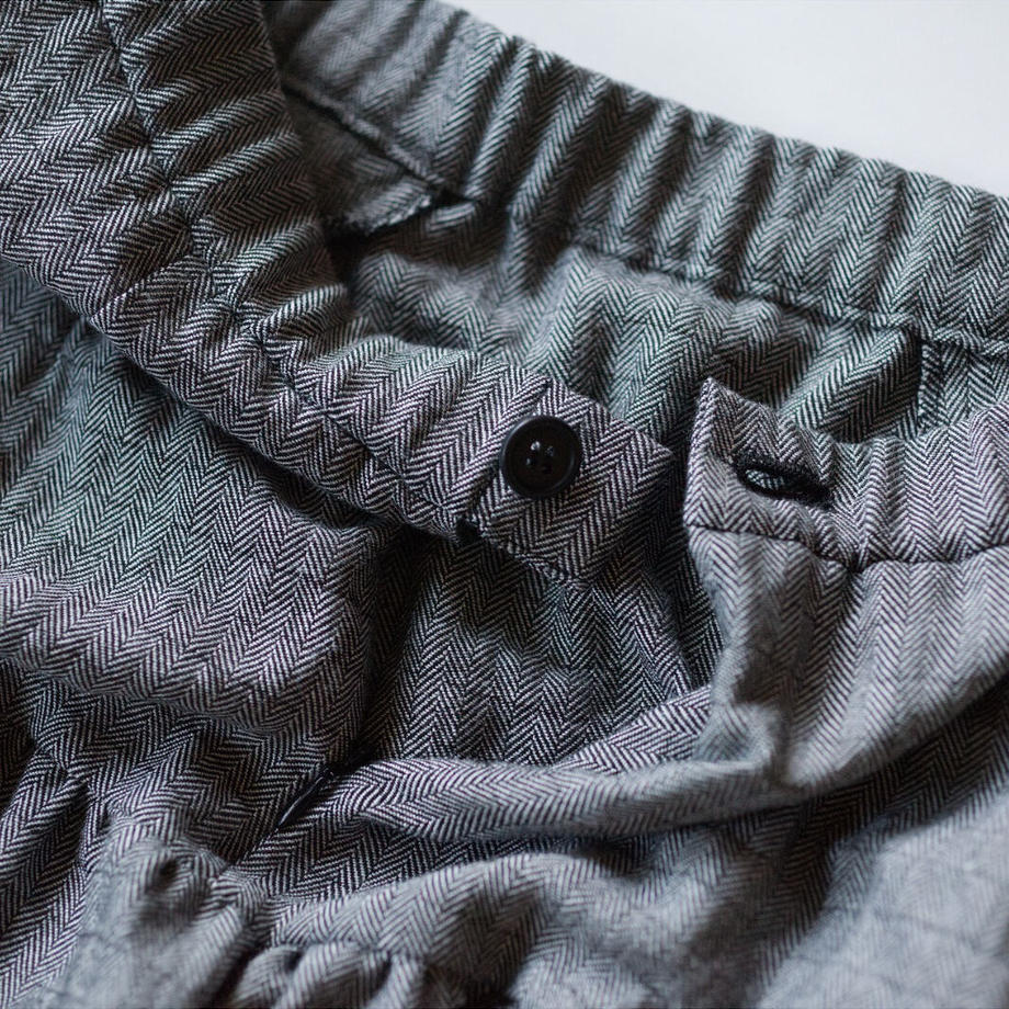 herringbone gathered skirt