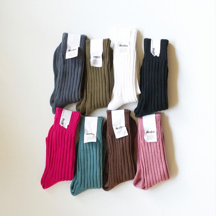 decka Quality socks Cased heavy weight plain socks