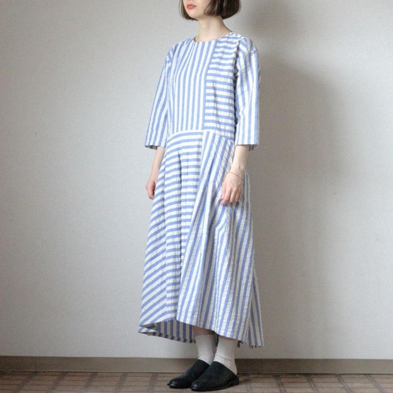 Silk blend soccer stripe separate dress