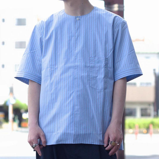 short sleeve shirt - light blue