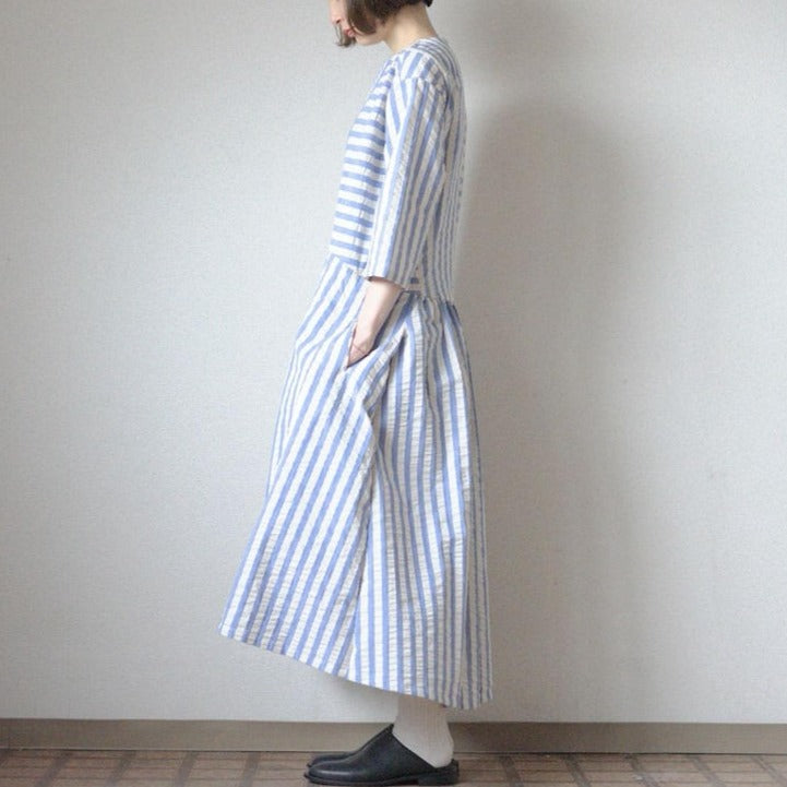 Silk blend soccer stripe separate dress