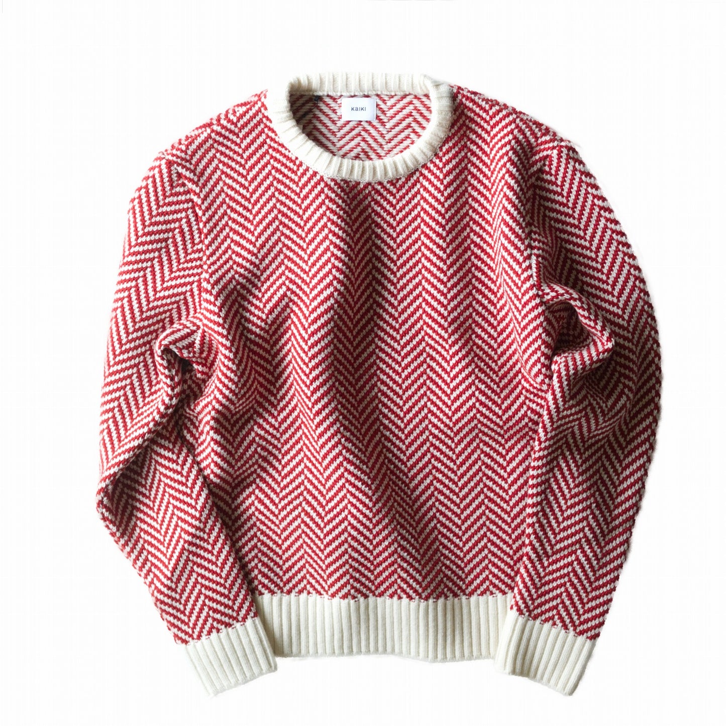 wool jacquard knit pullover