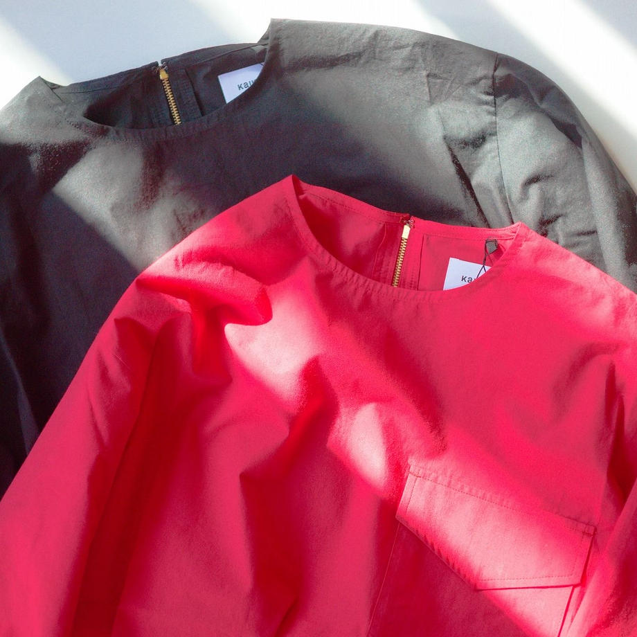 Typewriter balloon pocket pullover - RED