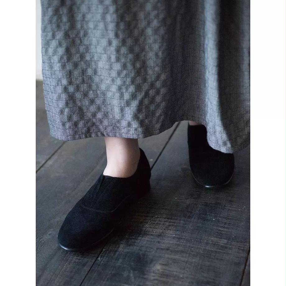 herringbone gathered skirt