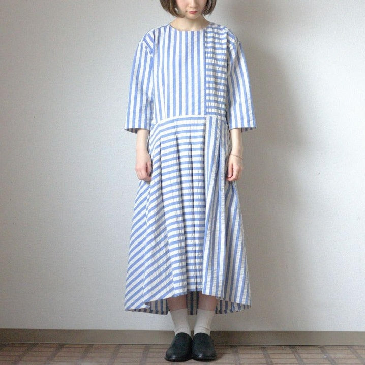 Silk blend soccer stripe separate dress