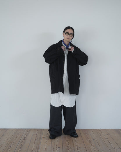 Oiled Wax Washed Moleskin 6-pocket Coverall