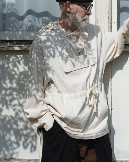 Brushed Cotton Flannel Biowash French Anorak Parka