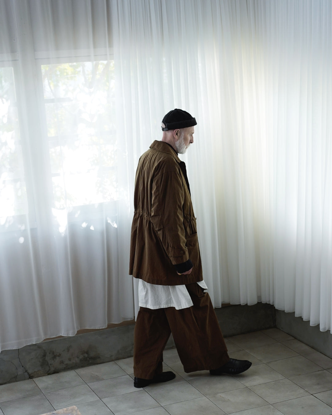 Oiled Wax Washed Moleskin 6-pocket Coverall