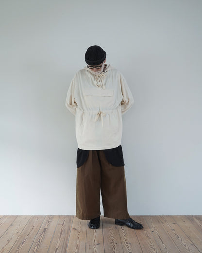 Brushed Cotton Flannel Biowash French Anorak Parka