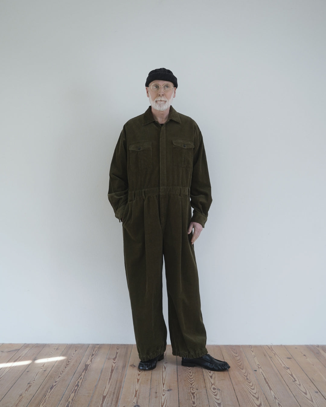 Vintage Washed Corduroy Euromilitary Jumpsuit