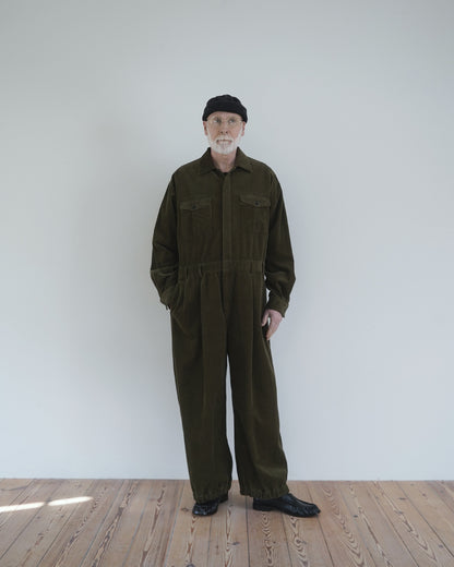 Vintage Washed Corduroy Euromilitary Jumpsuit