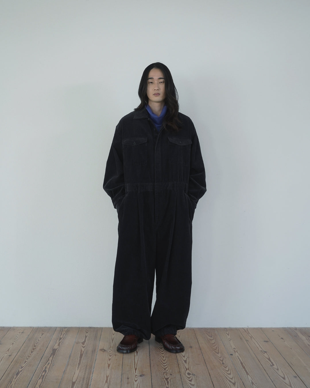 Vintage Washed Corduroy Euromilitary Jumpsuit
