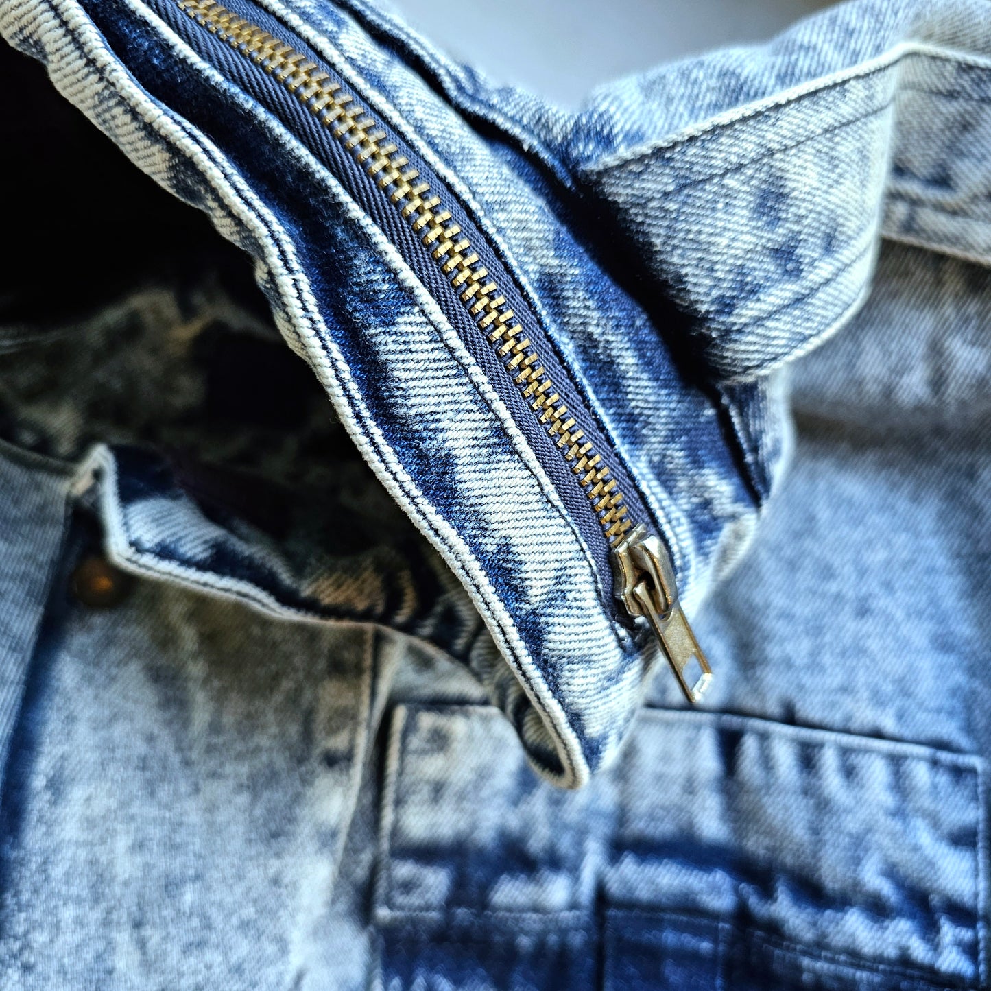 Chemical denim jacket