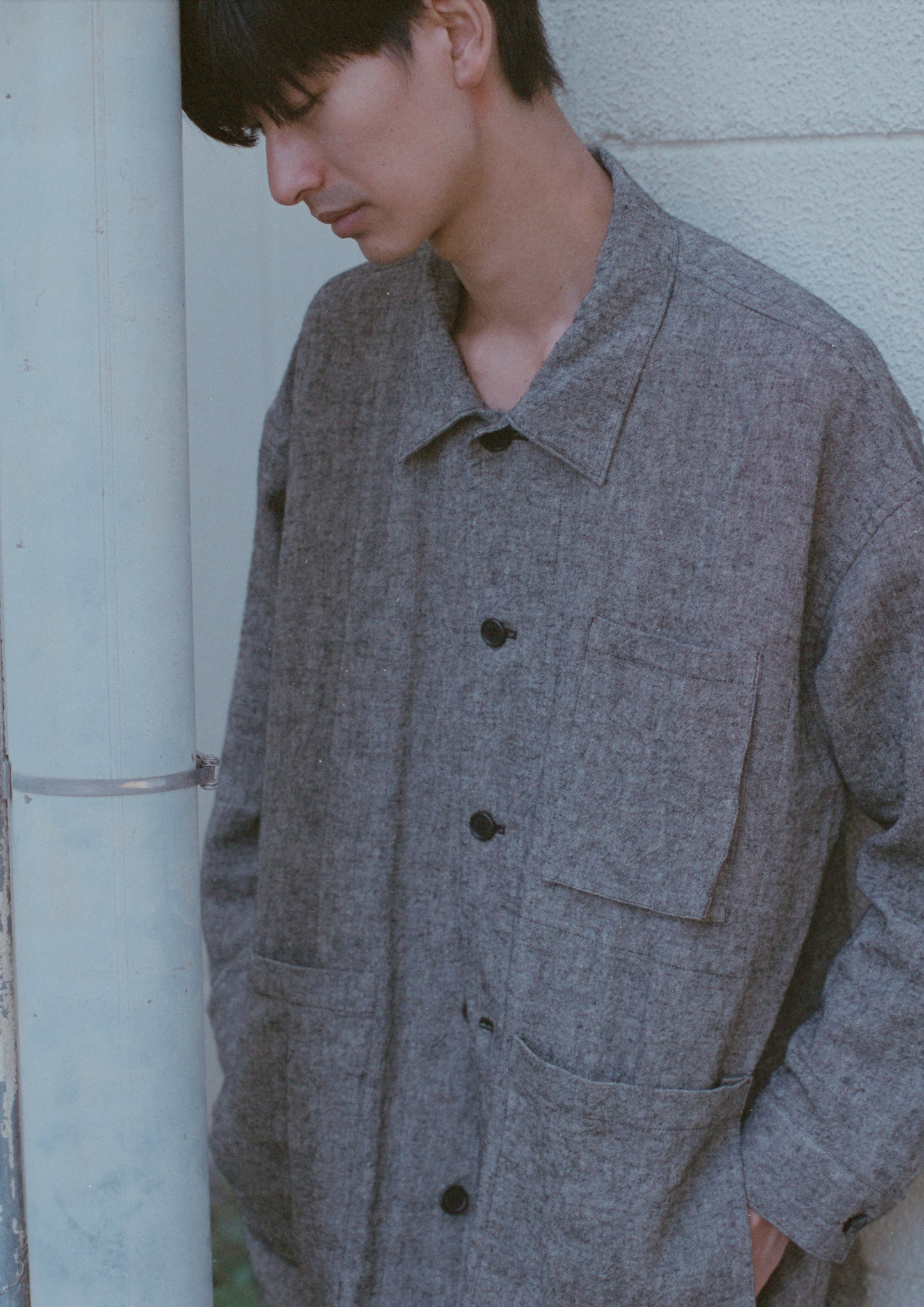 Linen chambray coverall