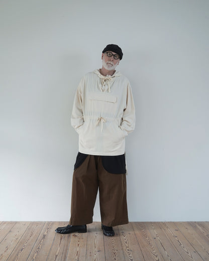 Brushed Cotton Flannel Biowash French Anorak Parka