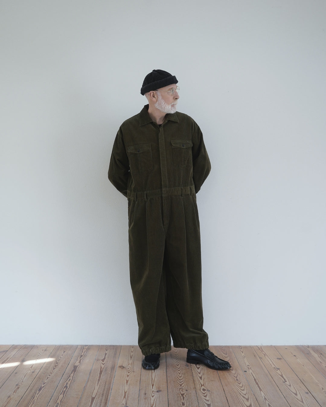 Vintage Washed Corduroy Euromilitary Jumpsuit