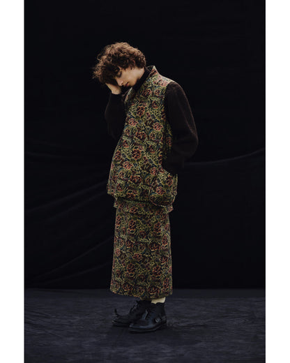 Railway waistcoat - Train seat pattern print