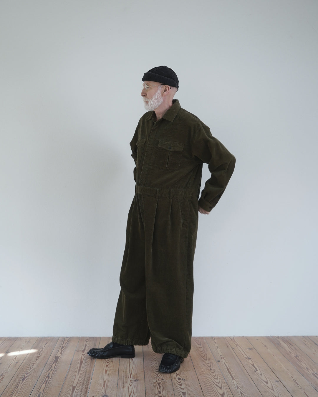 Vintage Washed Corduroy Euromilitary Jumpsuit