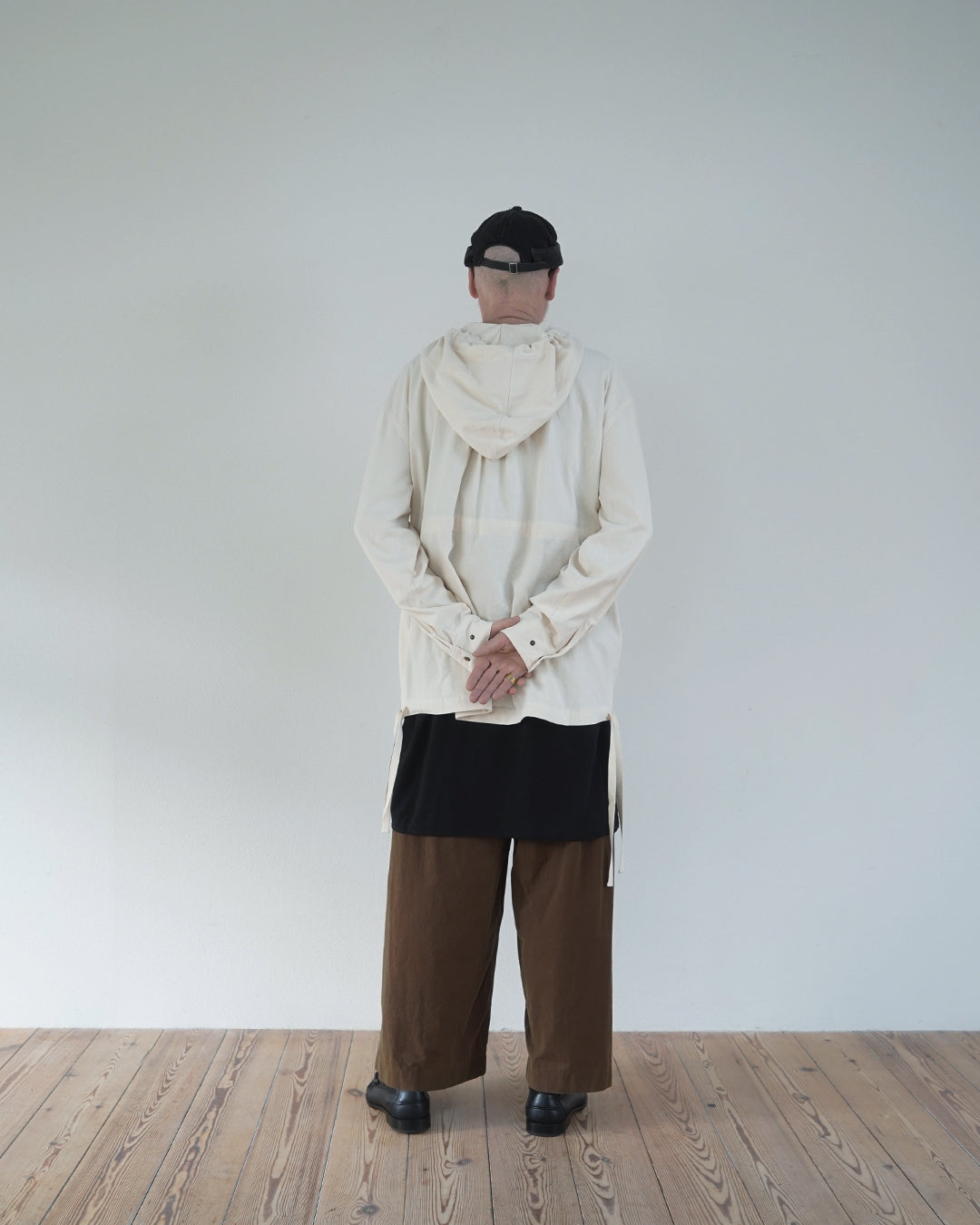 Brushed Cotton Flannel Biowash French Anorak Parka