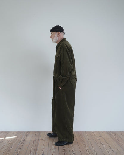 Vintage Washed Corduroy Euromilitary Jumpsuit