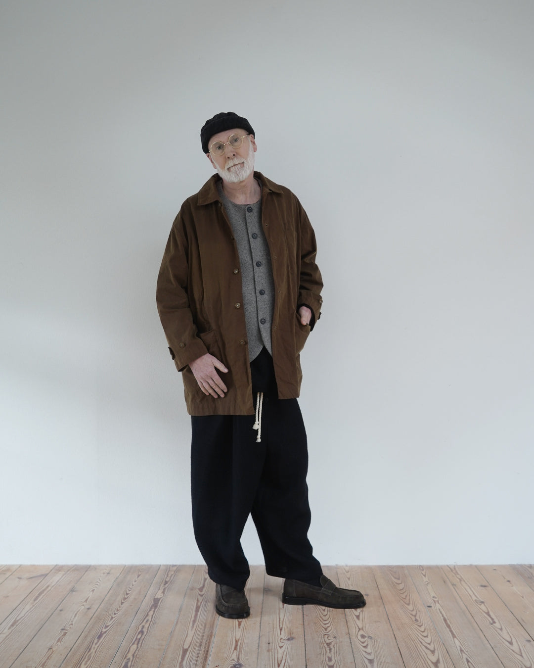 Oiled Wax Washed Moleskin 6-pocket Coverall