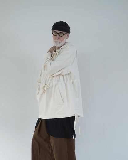 Brushed Cotton Flannel Biowash French Anorak Parka