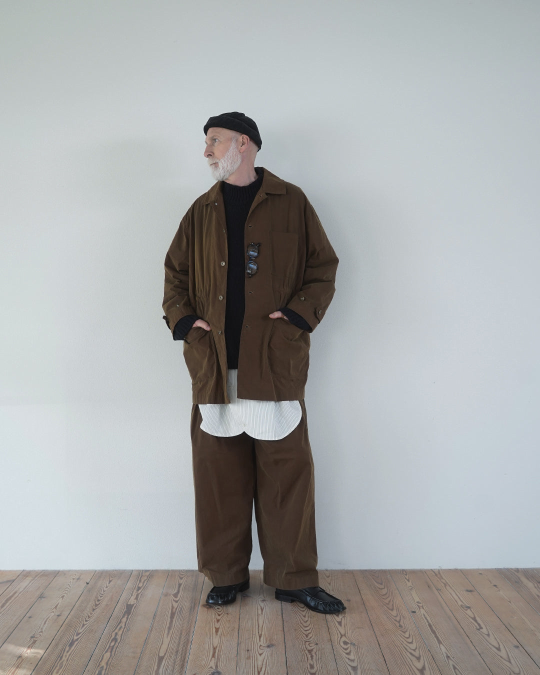 Oiled Wax Washed Moleskin 6-pocket Coverall
