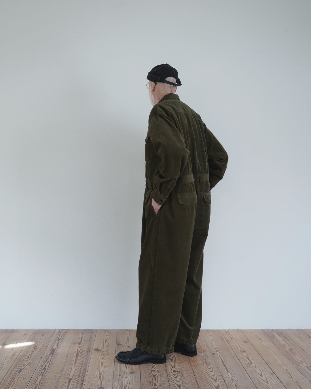 Vintage Washed Corduroy Euromilitary Jumpsuit