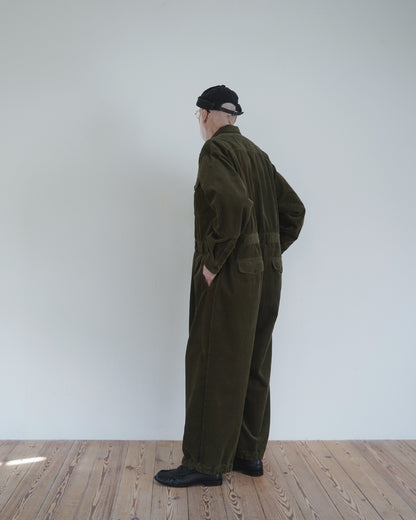 Vintage Washed Corduroy Euromilitary Jumpsuit