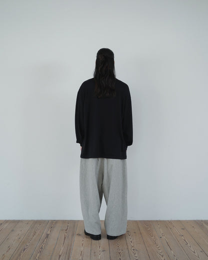 Super100s Wool Plating Turtleneck L/S Logo TEE