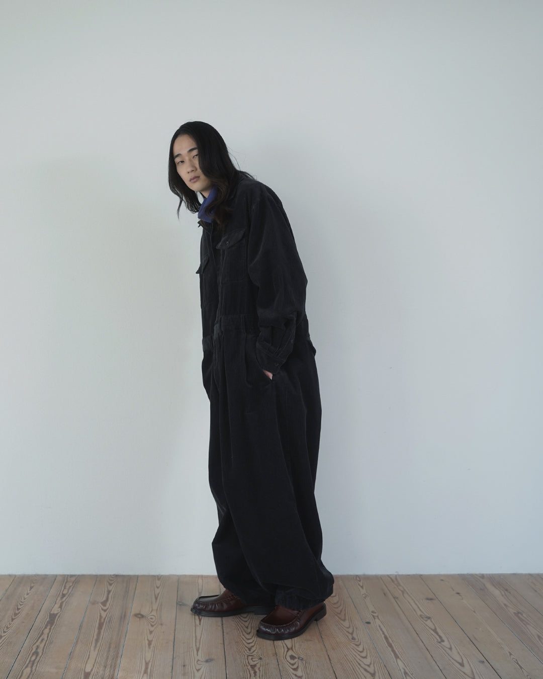 Vintage Washed Corduroy Euromilitary Jumpsuit