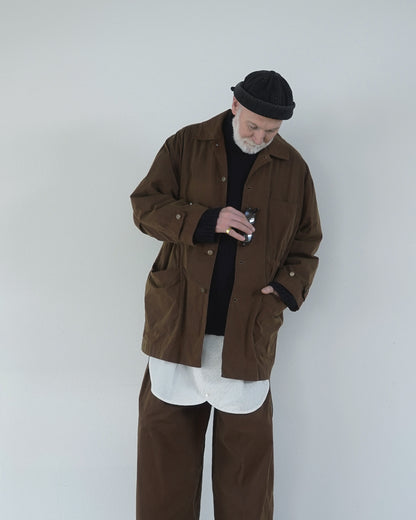 Oiled Wax Washed Moleskin 6-pocket Coverall