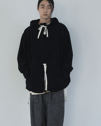Brushed Cotton Flannel Biowash French Anorak Parka