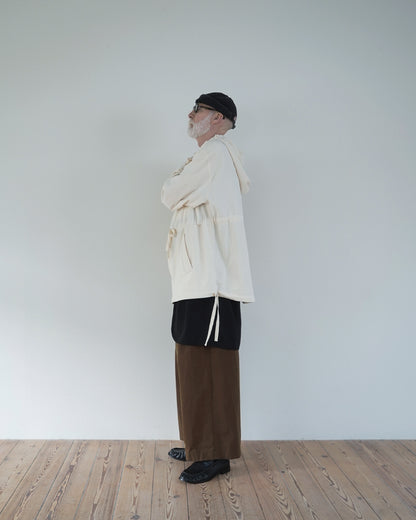 Brushed Cotton Flannel Biowash French Anorak Parka