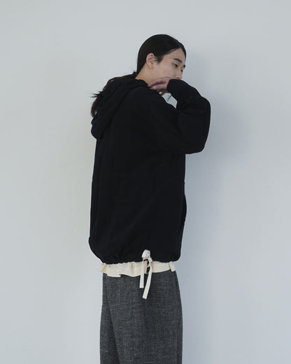 Brushed Cotton Flannel Biowash French Anorak Parka