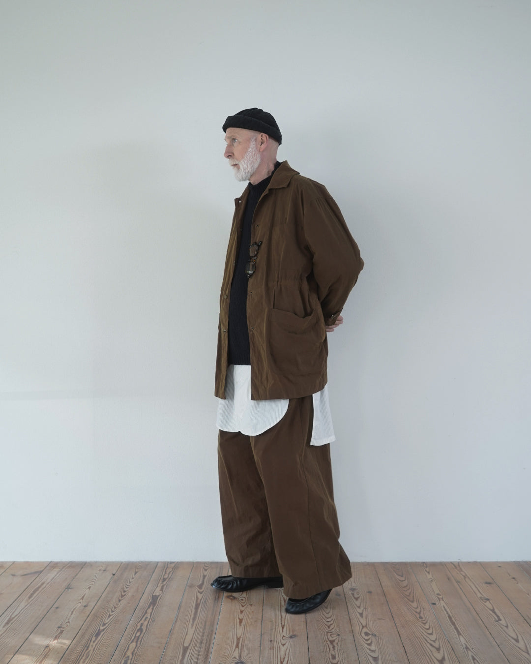 Oiled Wax Washed Moleskin 6-pocket Coverall