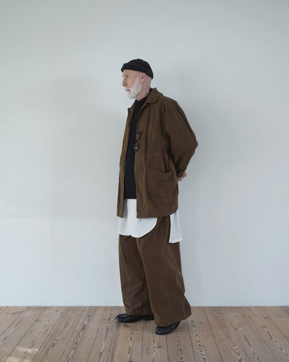 Oiled Wax Washed Moleskin 6-pocket Coverall