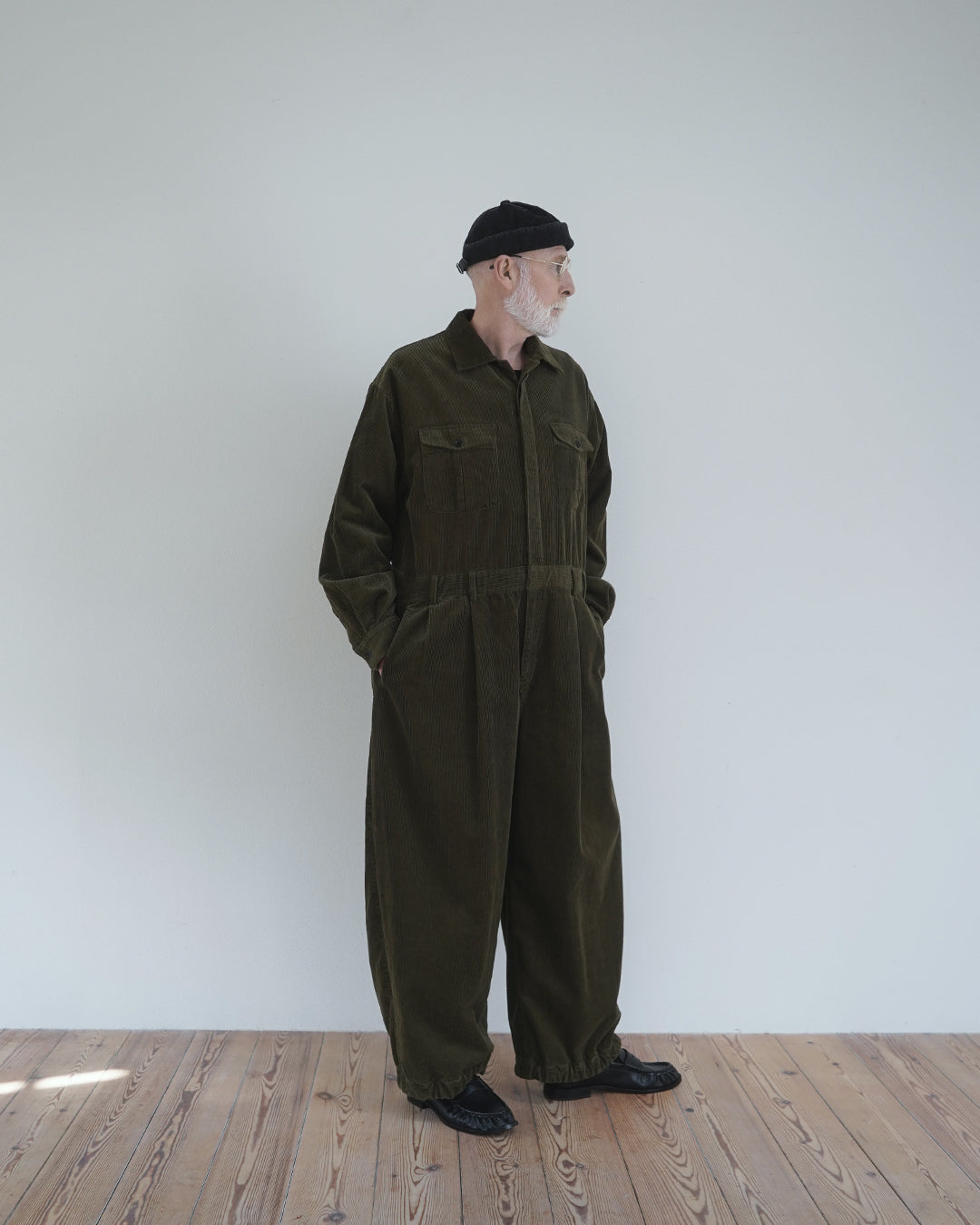 Vintage Washed Corduroy Euromilitary Jumpsuit
