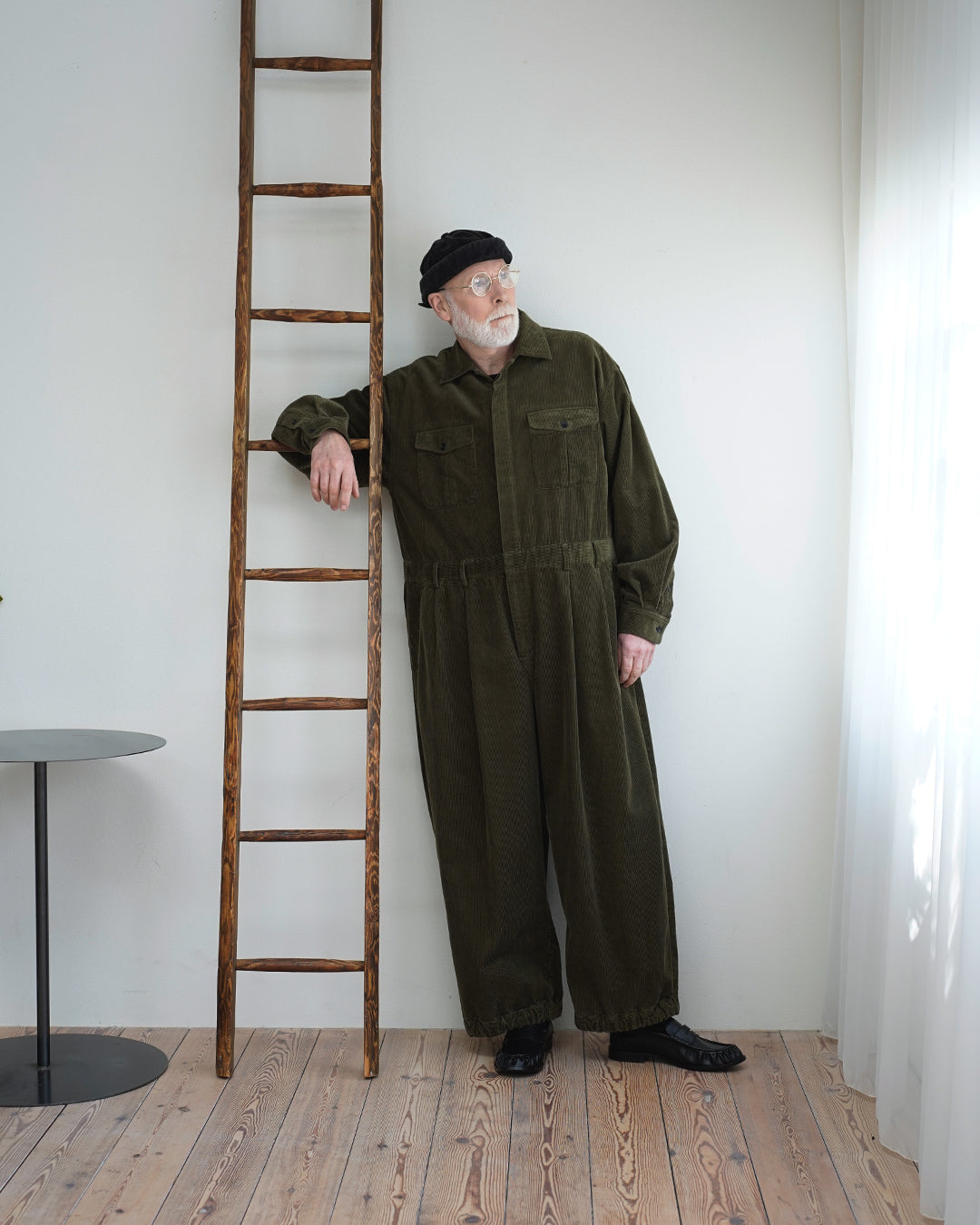 Vintage Washed Corduroy Euromilitary Jumpsuit