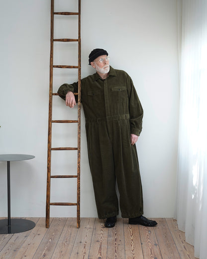 Vintage Washed Corduroy Euromilitary Jumpsuit
